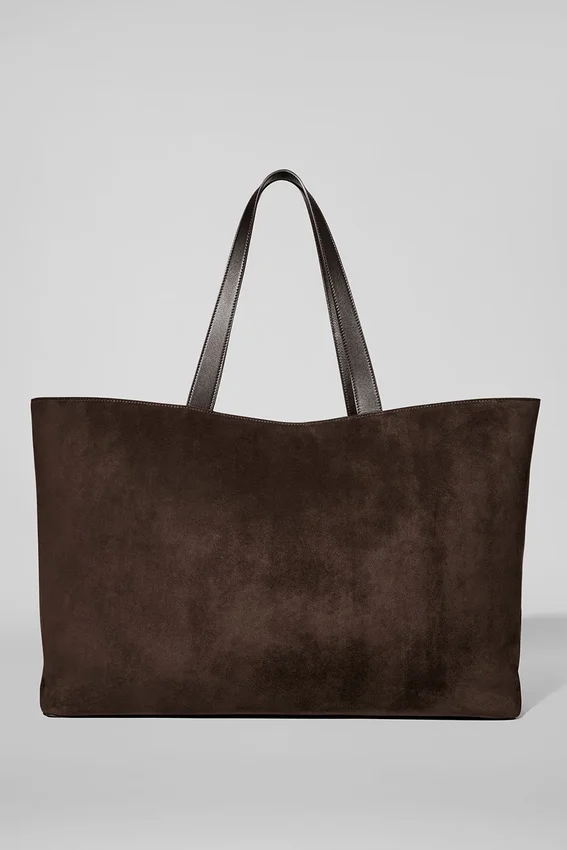 Alo Tranquility Tote - Espresso Suede
