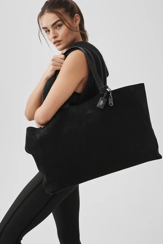 Alo Tranquility Tote - Espresso Suede