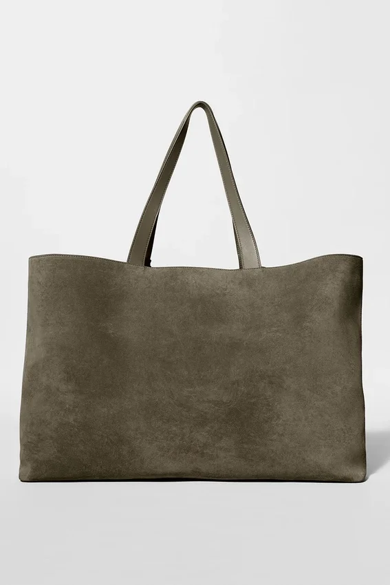 Alo Tranquility Tote - Olive Tree Suede