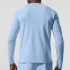 Alo Vapor Crewneck Long Sleeve - Seashell Blue