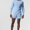 Alo Vapor Crewneck Long Sleeve - Seashell Blue