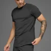 Alo Vapor Crewneck Short Sleeve - Anthracite