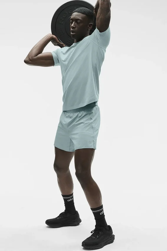 Alo Vapor Crewneck Short Sleeve - Desert Sage