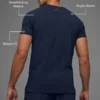 Alo Vapor Crewneck Short Sleeve - Navy