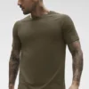Alo Vapor Crewneck Short Sleeve - Olive Tree