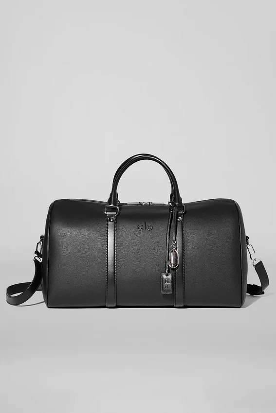 Alo Voyage Duffle - Black Leather
