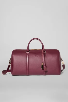Alo Voyage Duffle – Bordeaux Leather