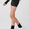 Alolux High-Waist Me Time Short - Black