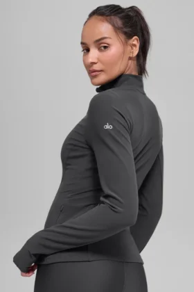 Alosoft 1/2 Zip Rapid Pullover – Anthracite