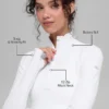 Alosoft 1/2 Zip Rapid Pullover - White