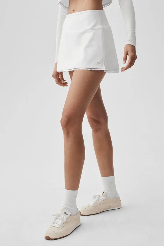Alosoft Affection Tennis Skirt - White