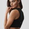 Alosoft Affection V-Neck Bra Tank - Black
