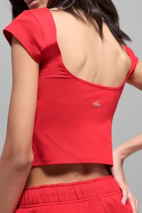 Alosoft Back for More Tee – Bright Red