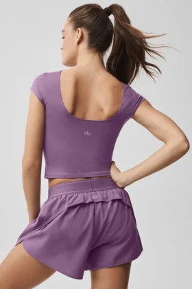 Alosoft Back for More Tee – Plum Kiss