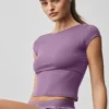 Alosoft Back for More Tee - Plum Kiss