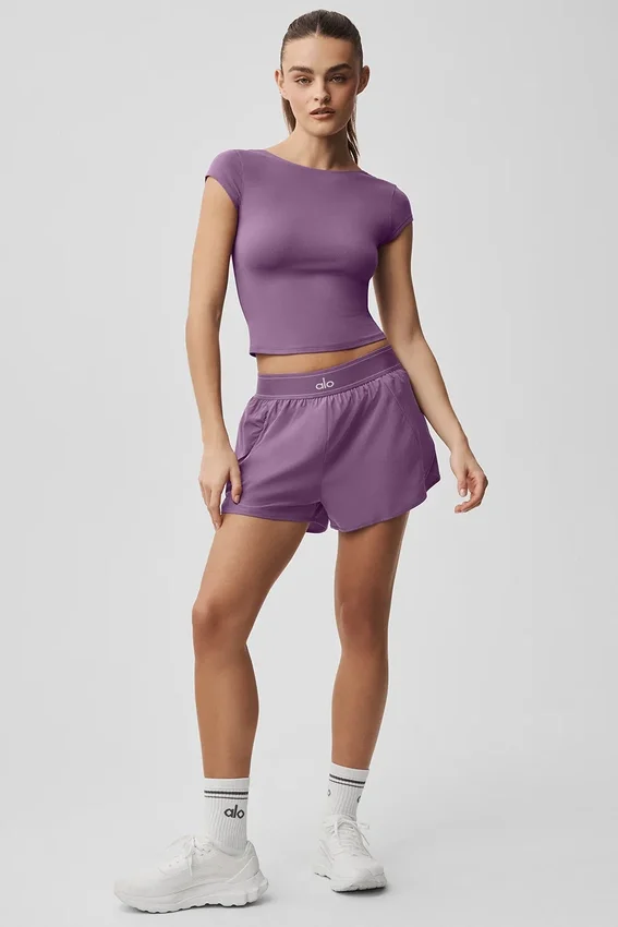 Alosoft Back for More Tee - Plum Kiss