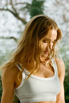 Alosoft Better Together Bra - Athletic Heather Grey/White