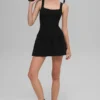 Alosoft Break Point Tennis Dress - Black