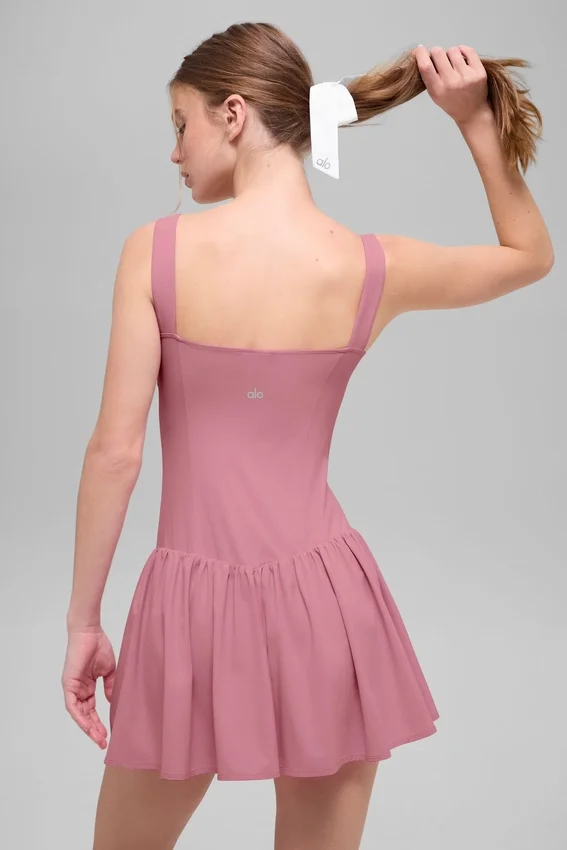 Alosoft Break Point Tennis Dress - Pink Wild Rose