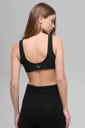Alosoft Center Stage Bra – Black