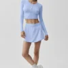Alosoft Crop Finesse Long Sleeve - Light Provence Blue
