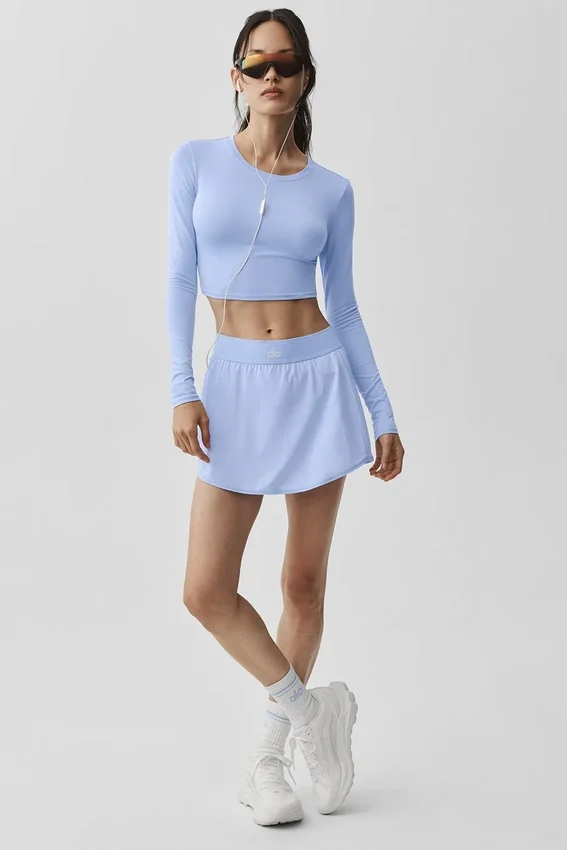Alosoft Crop Finesse Long Sleeve - Light Provence Blue