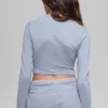 Alosoft Crop Finesse Long Sleeve - Winter Frost
