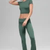 Alosoft Crop Finesse Short Sleeve - Clover Green