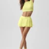 Alosoft Crop Finesse Short Sleeve - Sunshine