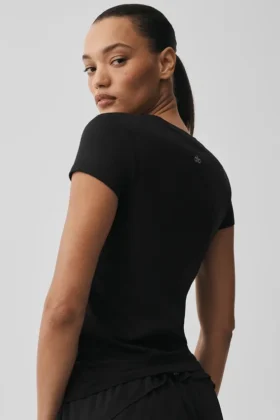 Alosoft Finesse Tee – Black