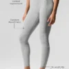 Alosoft High-Waist 7/8 Better Together Legging - Athletic Heather Grey
