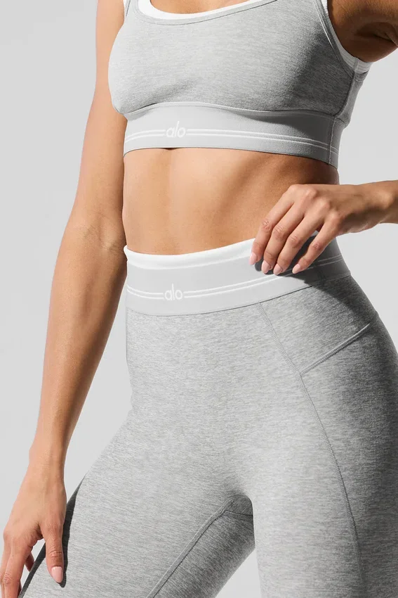 Alosoft High-Waist 7/8 Better Together Legging - Athletic Heather Grey