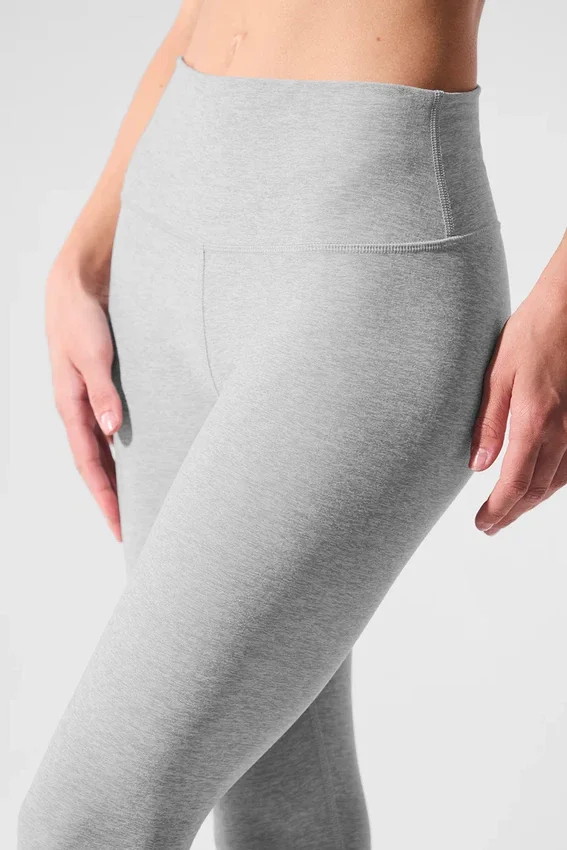 Alosoft High-Waist 7/8 Highlight Legging - Athletic Heather Grey