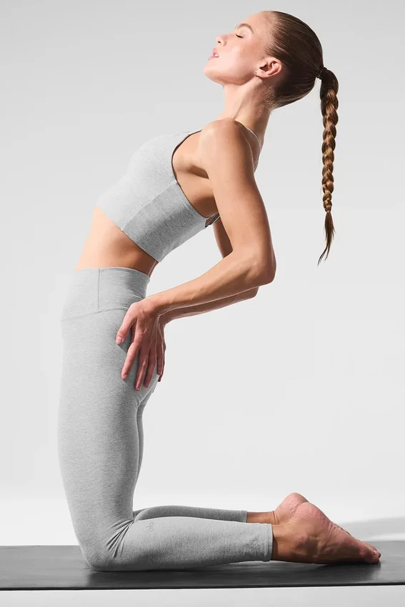 Alosoft High-Waist 7/8 Highlight Legging - Athletic Heather Grey
