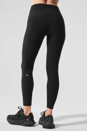 Alosoft High-Waist 7/8 Highlight Legging – Black