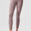 Alosoft High-Waist 7/8 Highlight Legging - Dark Pink Quartz Heather