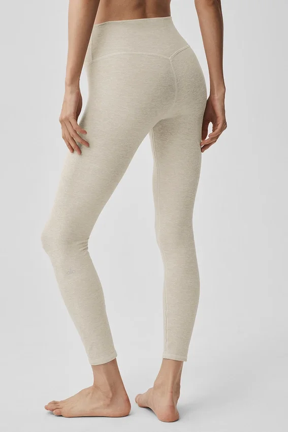 Alosoft High-Waist 7/8 Highlight Legging - Oatmeal Heather