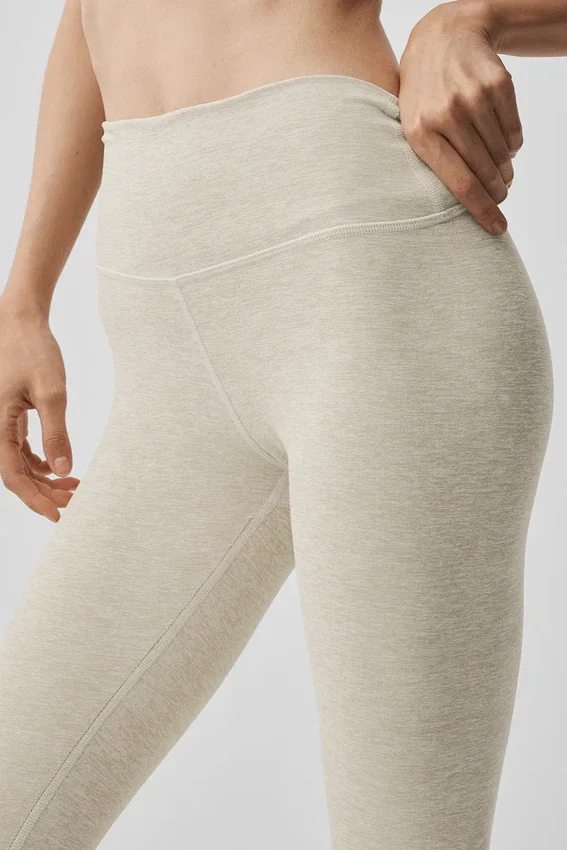 Alosoft High-Waist 7/8 Highlight Legging - Oatmeal Heather