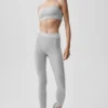 Alosoft Relay Bra - Athletic Heather Grey/White
