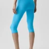 Alosoft High-Waist Iconic 90'S Capri - Azure Blue