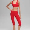 Alosoft High-Waist Iconic 90'S Capri - Bright Red
