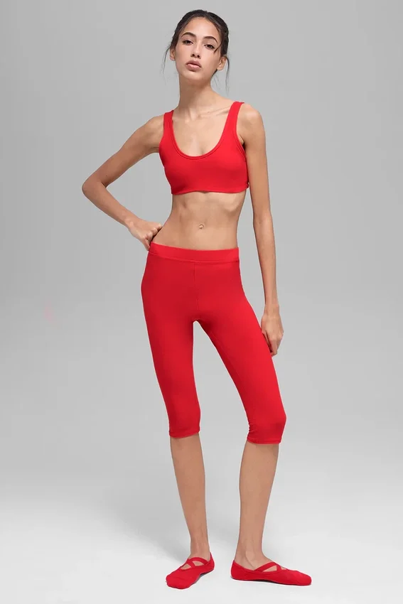Alosoft High-Waist Iconic 90'S Capri - Bright Red