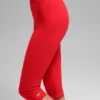 Alosoft High-Waist Iconic 90'S Capri - Bright Red
