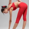 Alosoft High-Waist Iconic 90'S Capri - Bright Red
