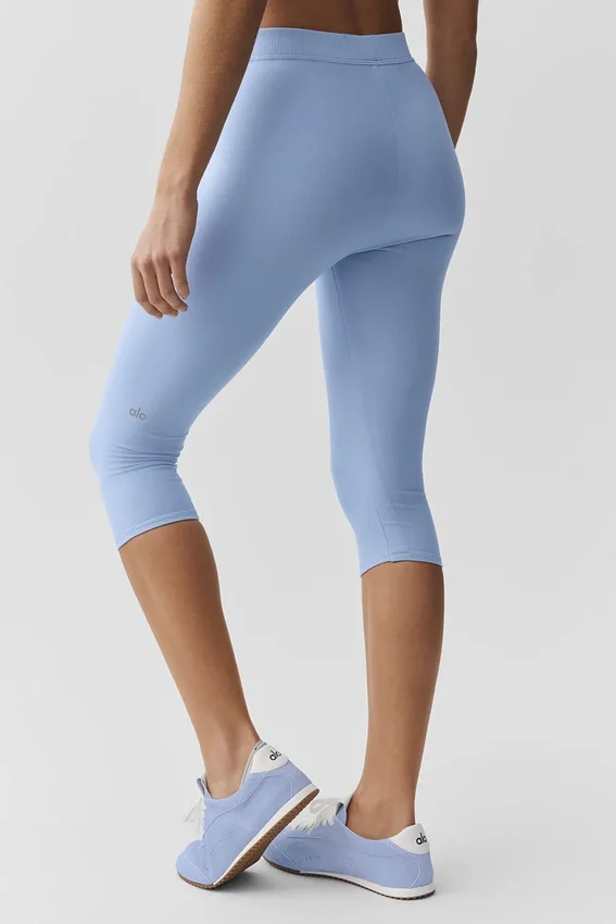 Alosoft High-Waist Iconic 90'S Capri - Light Provence Blue