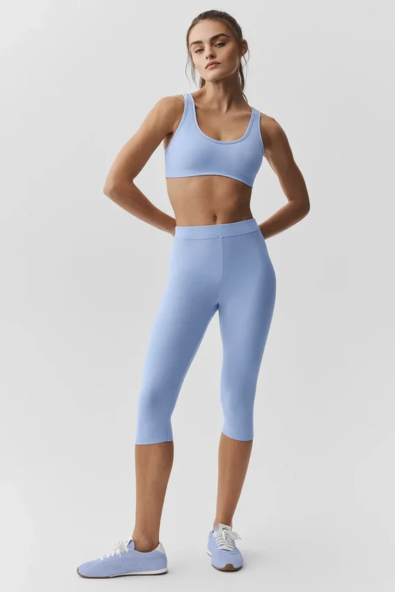 Alosoft High-Waist Iconic 90'S Capri - Light Provence Blue