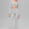 Alosoft Intuition Long Sleeve Bra - Athletic Heather Grey