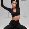Alosoft Intuition Long Sleeve Bra - Black