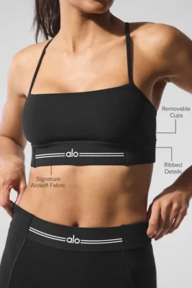 Alosoft Relay Bra – Black/White