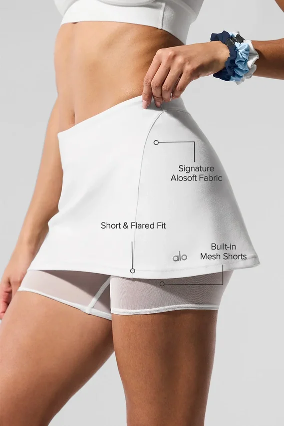 Alosoft Serve It up Skirt - White